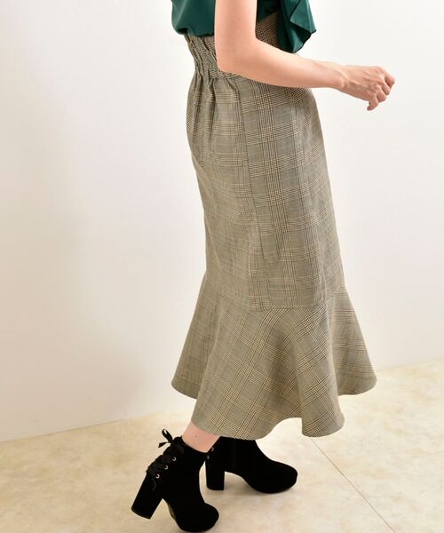 MAJESTIC LEGON（マジェスティックレゴン）の「クラシックハイウエストスカート（スカート・レディース・アイボリー/ブラウン系その他2/モカ・SMALL/MEDIUM）」の14枚目の写真