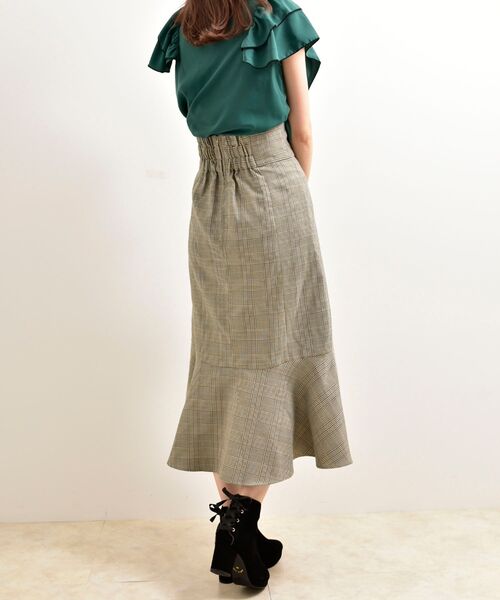 MAJESTIC LEGON（マジェスティックレゴン）の「クラシックハイウエストスカート（スカート・レディース・アイボリー/ブラウン系その他2/モカ・SMALL/MEDIUM）」の18枚目の写真