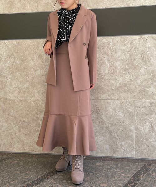 MAJESTIC LEGON（マジェスティックレゴン）の「クラシックハイウエストスカート（スカート・レディース・アイボリー/ブラウン系その他2/モカ・SMALL/MEDIUM）」の19枚目の写真