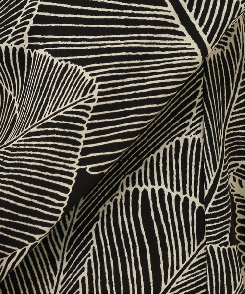 JOURNAL STANDARD relume（ジャーナルスタンダード　レリューム）の「ラインリーフプリントイージーパンツ◆（その他パンツ・レディース・ブラック/ブラウン・38/36）」の9枚目の写真