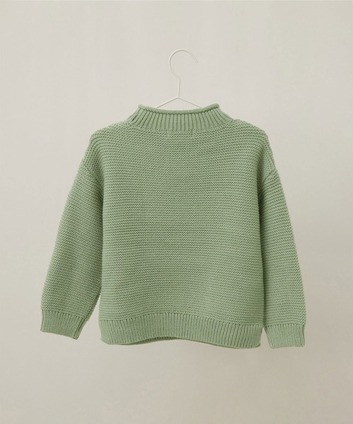 ROPE' PICNIC（ロペピクニック）の「【KIDS】バンドンニットガーター肩釦プルオーバー（ニット/セーター・キッズ・グリーン系その他/イエロー系その他/キナリ・110/120/130/140）」の5枚目の写真