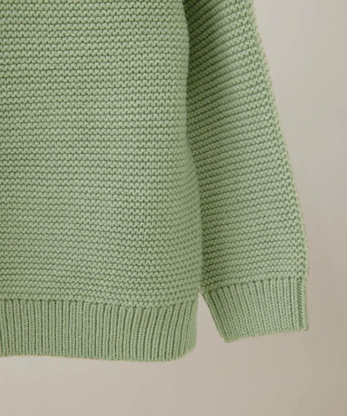 ROPE' PICNIC（ロペピクニック）の「【KIDS】バンドンニットガーター肩釦プルオーバー（ニット/セーター・キッズ・グリーン系その他/イエロー系その他/キナリ・110/120/130/140）」の8枚目の写真