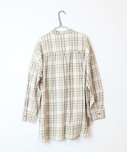 RUGGEDWORKS(ラゲッドワークス)の「《親子お揃い》 チェックブラウス(シャツ/ブラウス・レディース・ベージュ/ネイビー・FREE)」の13枚目の写真