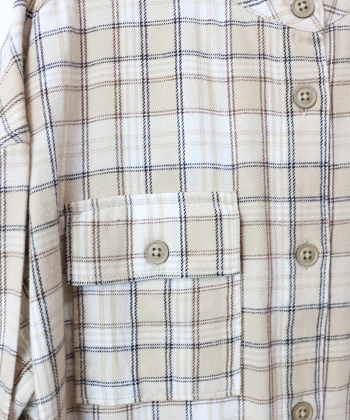 RUGGEDWORKS(ラゲッドワークス)の「《親子お揃い》 チェックブラウス(シャツ/ブラウス・レディース・ベージュ/ネイビー・FREE)」の15枚目の写真