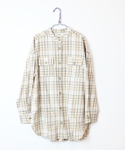 RUGGEDWORKS(ラゲッドワークス)の「《親子お揃い》 チェックブラウス(シャツ/ブラウス・レディース・ベージュ/ネイビー・FREE)」の20枚目の写真