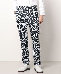 LOUDMOUTH/ラウドマウス ゴルフウェア 総柄 ストレッチ UVカット ロングパンツ ゴルフパンツ