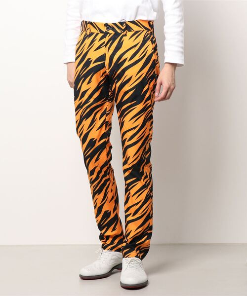 Loudmouth(ラウドマウス)の「LOUDMOUTH/ラウドマウス ゴルフウェア 総柄 ストレッチ UVカット ロングパンツ ゴルフパンツ(その他パンツ・メンズ・オレンジ系その他/ライトグレー系/グレー系その他/ホワイト系その他/ブルー系その他/イエロー系その他/ブラック×ホワイト/ブラック系その他/レッド系その他・M/3XL/L/LL/XXL/XL)」の9枚目の写真