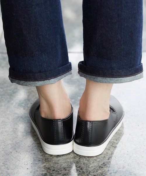 menue(メヌエ)の「レインスリッポン(レインシューズ・レディース・ホワイト/ブラック/グレイッシュベージュ・LL/S/M/L)」の4枚目の写真