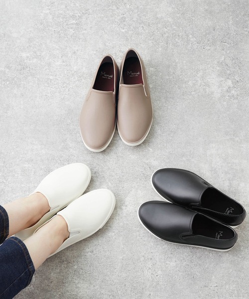 menue(メヌエ)の「レインスリッポン(レインシューズ・レディース・ホワイト/ブラック/グレイッシュベージュ・LL/S/M/L)」の13枚目の写真