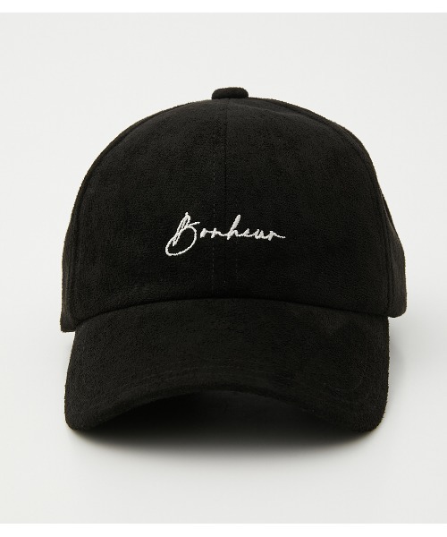 AZUL by moussy(アズールバイマウジー)の「ECO SUEDE LOGO CAP/エコスエードロゴキャップ(キャップ・レディース・ブラック/ダークカーキ/ライトベージュ・FREE)」の8枚目の写真