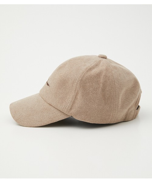 AZUL by moussy(アズールバイマウジー)の「ECO SUEDE LOGO CAP/エコスエードロゴキャップ(キャップ・レディース・ブラック/ダークカーキ/ライトベージュ・FREE)」の9枚目の写真
