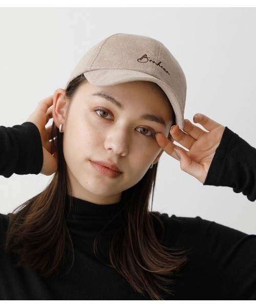 AZUL by moussy(アズールバイマウジー)の「ECO SUEDE LOGO CAP/エコスエードロゴキャップ(キャップ・レディース・ブラック/ダークカーキ/ライトベージュ・FREE)」の19枚目の写真