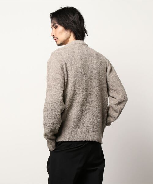 STYLEBLOCK(スタイルブロック)の「フェザーモールモックネックニット(ニット/セーター・メンズ・グレイッシュベージュ/オフホワイト/チャコール/サックスブルー/グリーン系その他・L/M/LL)」の7枚目の写真