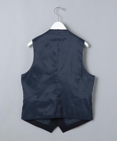 WORK TRIP OUTFITS GREEN LABEL RELAXING（ワークトリップアウトフィッツグリーンレーベル リラクシング）の「WTO TWPU サージ無地 5B スーツベスト -ウォッシャブル- ＊＊（スーツベスト・メンズ・ネイビー/ダークグレー/ブラック・S/44/XXS/40/L/48/XS/42/XL/50/M/46）」の18枚目の写真