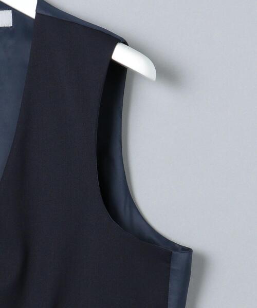 WORK TRIP OUTFITS GREEN LABEL RELAXING（ワークトリップアウトフィッツグリーンレーベル リラクシング）の「WTO TWPU サージ無地 5B スーツベスト -ウォッシャブル- ＊＊（スーツベスト・メンズ・ネイビー/ダークグレー/ブラック・S/44/XXS/40/L/48/XS/42/XL/50/M/46）」の20枚目の写真