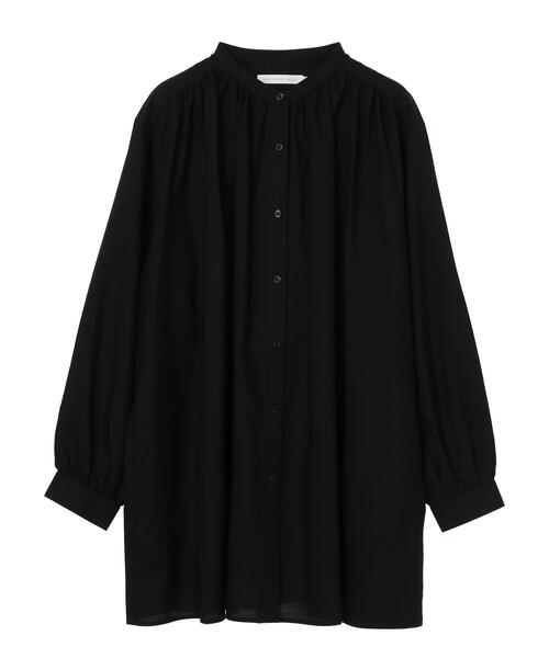 AMERICAN HOLIC（アメリカンホリック）の「スタンドカラーギャザーとろみシャツ（シャツ/ブラウス・レディース・ブラック/グレー/サックスブルー・M/L）」の22枚目の写真