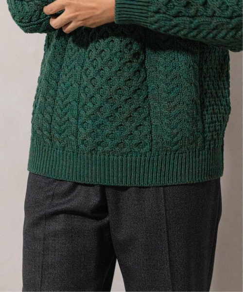 INVERALLAN（インバーアラン）の「【INVERALLAN / インバーアラン】別注 メリノ アランニット（ニット/セーター・メンズ・グレー/ホワイト/ベージュ/グリーン/ブルー系その他・FREE/LARGE/MEDIUM）」の8枚目の写真