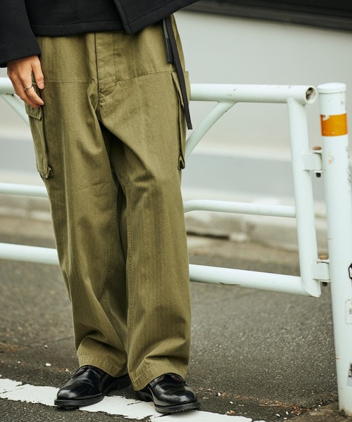 FIDELITY(フィデリティ)の「HERRINBONE CARGO PANTS / カーゴパンツ(カーゴパンツ・メンズ・キナリ/カーキ・LARGE/MEDIUM/X-LARGE)」の18枚目の写真