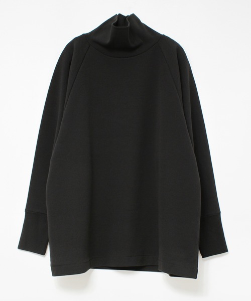 Audition(オーディション)の「M1770 ORGANIC/RENUハイネックプルオーバー(Tシャツ/カットソー・レディース・ライトグリーン/ライトブラウン/ブラック・MEDIUM)」の2枚目の写真