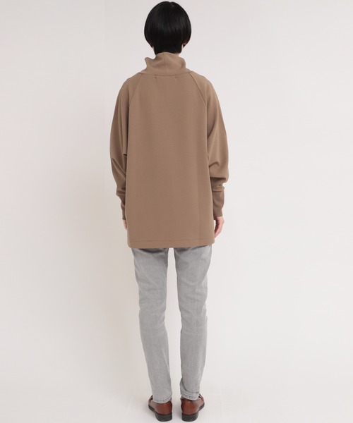 Audition(オーディション)の「M1770 ORGANIC/RENUハイネックプルオーバー(Tシャツ/カットソー・レディース・ライトグリーン/ライトブラウン/ブラック・MEDIUM)」の13枚目の写真
