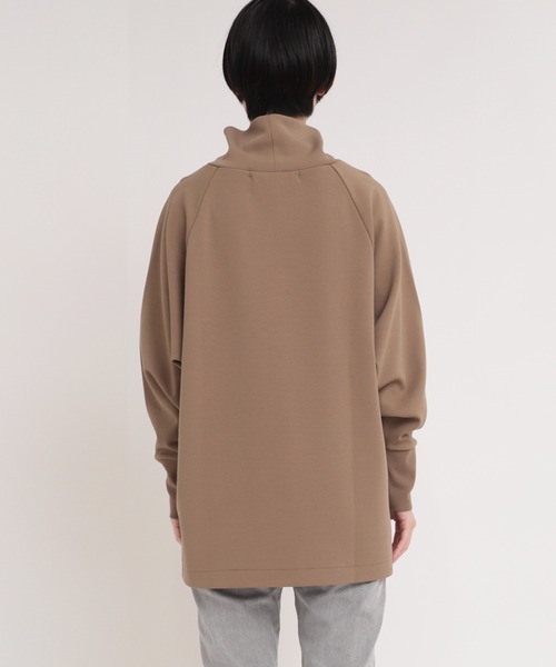 Audition(オーディション)の「M1770 ORGANIC/RENUハイネックプルオーバー(Tシャツ/カットソー・レディース・ライトグリーン/ライトブラウン/ブラック・MEDIUM)」の8枚目の写真