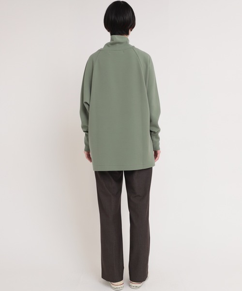 Audition(オーディション)の「M1770 ORGANIC/RENUハイネックプルオーバー(Tシャツ/カットソー・レディース・ライトグリーン/ライトブラウン/ブラック・MEDIUM)」の19枚目の写真