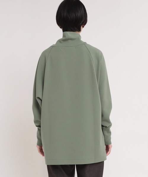 Audition(オーディション)の「M1770 ORGANIC/RENUハイネックプルオーバー(Tシャツ/カットソー・レディース・ライトグリーン/ライトブラウン/ブラック・MEDIUM)」の15枚目の写真