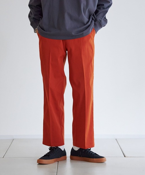 CPCM（シーピーシーエム）の「カラーイージーパンツ（スラックス・メンズ・ブルー/グリーン/アイボリー/オレンジ/チャコールグレー・FREE）」の5枚目の写真