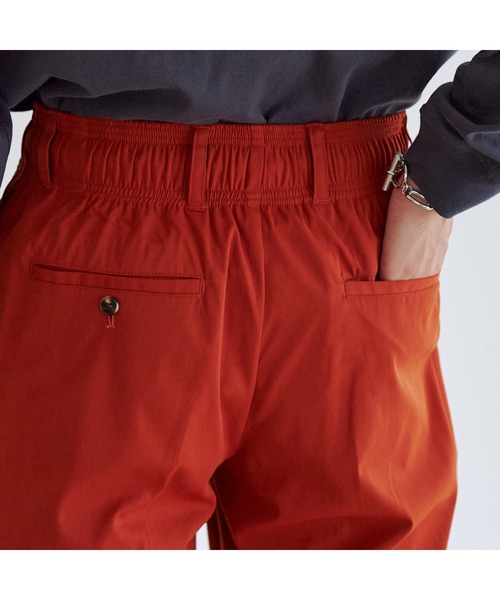 CPCM（シーピーシーエム）の「カラーイージーパンツ（スラックス・メンズ・ブルー/グリーン/アイボリー/オレンジ/チャコールグレー・FREE）」の6枚目の写真