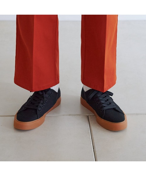 CPCM（シーピーシーエム）の「カラーイージーパンツ（スラックス・メンズ・ブルー/グリーン/アイボリー/オレンジ/チャコールグレー・FREE）」の7枚目の写真