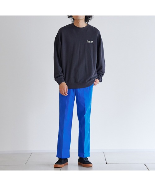 CPCM（シーピーシーエム）の「カラーイージーパンツ（スラックス・メンズ・ブルー/グリーン/アイボリー/オレンジ/チャコールグレー・FREE）」の9枚目の写真