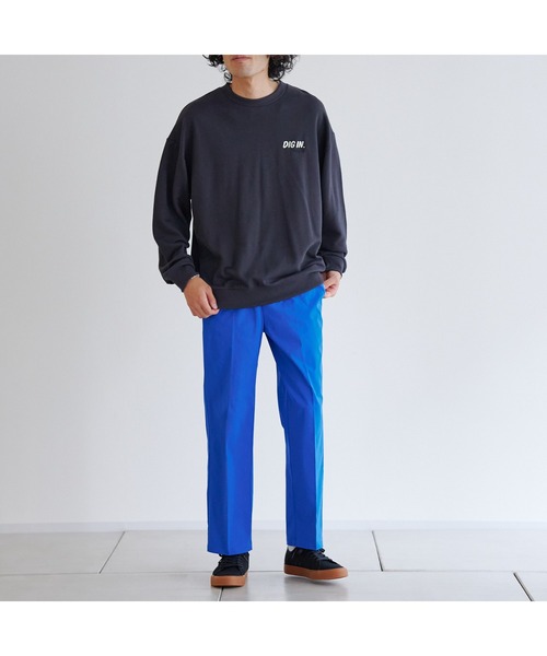 CPCM（シーピーシーエム）の「カラーイージーパンツ（スラックス・メンズ・ブルー/グリーン/アイボリー/オレンジ/チャコールグレー・FREE）」の17枚目の写真