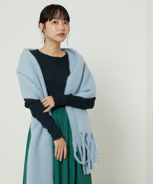 FREAK'S STORE（フリークスストア）の「ウォッシャブルメローリブボートネックニット（ニット/セーター・レディース・ホワイト/グレー/ナチュラル/オフホワイト/チャコールグレー/ブラック/ネイビー/ベージュ/レンガ/サックスブルー・ﾌﾘ-）」の17枚目の写真