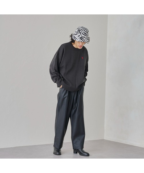 U.S. POLO ASSN.（ユーエスポロアッスン）の「1ポイントクルーニット（ニット/セーター・メンズ・ブラック/ベージュ/ブルー/グリーン/マスタード・SMALL/MEDIUM/LARGE/X-LARGE）」の8枚目の写真