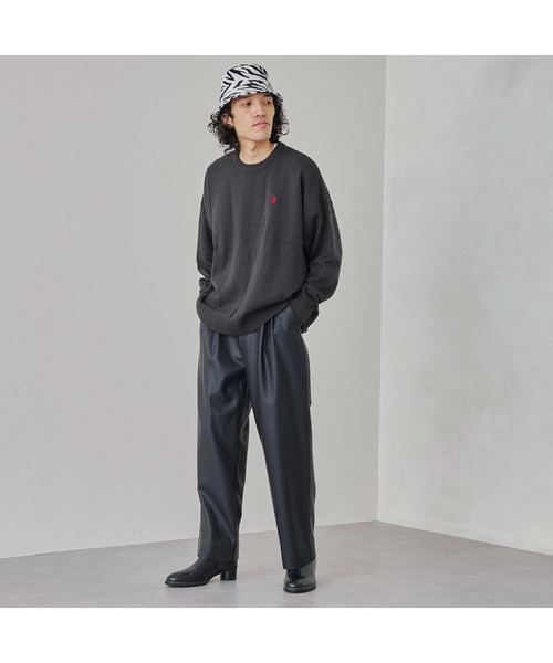 U.S. POLO ASSN.（ユーエスポロアッスン）の「1ポイントクルーニット（ニット/セーター・メンズ・ブラック/ベージュ/ブルー/グリーン/マスタード・SMALL/MEDIUM/LARGE/X-LARGE）」の19枚目の写真