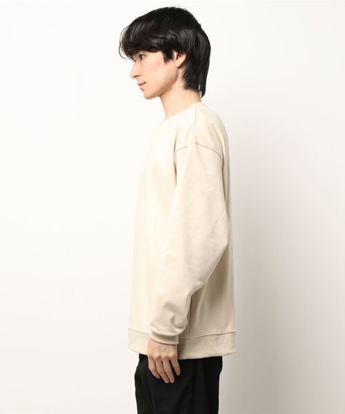 Grand PARK（グランドパーク）の「裏ジャギースエードスウェット（スウェット・メンズ・ベージュ/グレー/アイボリー・MEDIUM/LARGE）」の4枚目の写真