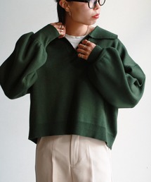 feepur | ポロカラークロップドニット(ニット/セーター)