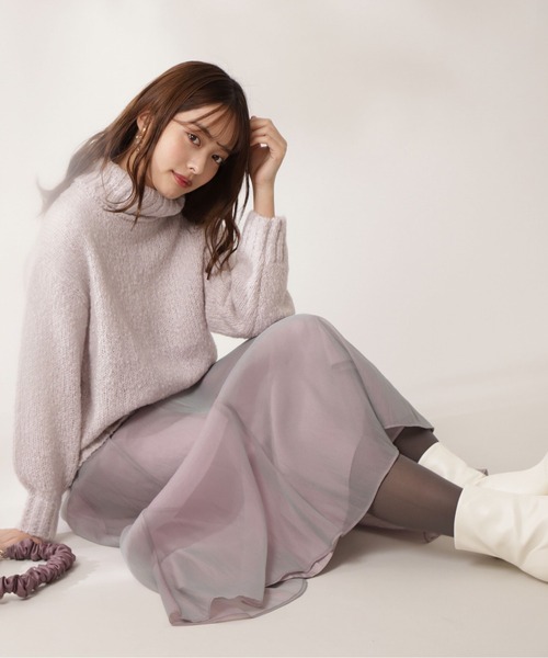 PROPORTION BODY DRESSING（プロポーションボディドレッシング）の「シャイニーエアリースカート / 1212120100（スカート・レディース・ピンク系その他/ブルー・MEDIUM/SMALL）」の2枚目の写真
