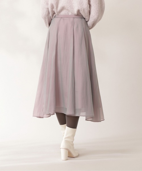 PROPORTION BODY DRESSING（プロポーションボディドレッシング）の「シャイニーエアリースカート / 1212120100（スカート・レディース・ピンク系その他/ブルー・MEDIUM/SMALL）」の8枚目の写真
