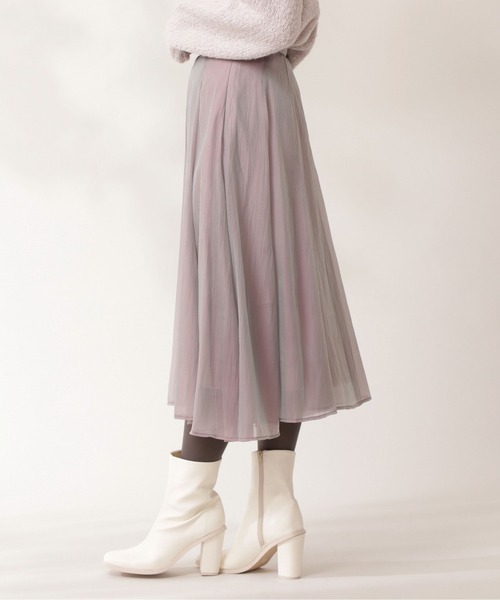 PROPORTION BODY DRESSING（プロポーションボディドレッシング）の「シャイニーエアリースカート / 1212120100（スカート・レディース・ピンク系その他/ブルー・MEDIUM/SMALL）」の7枚目の写真
