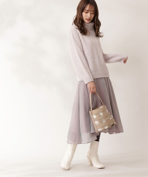 PROPORTION BODY DRESSING（プロポーションボディドレッシング）の「シャイニーエアリースカート / 1212120100（スカート・レディース・ピンク系その他/ブルー・MEDIUM/SMALL）」の6枚目の写真