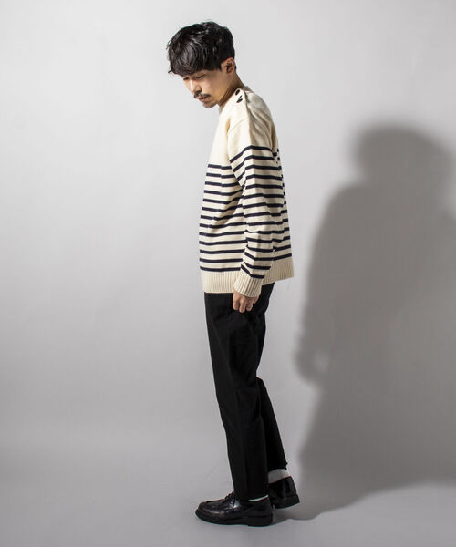 GLOSTER（グロスター）の「【GLOSTER/グロスター】スリムテーパードチノパンツ（チノパンツ・メンズ・ベージュ/オリーブ/ブラック/ネイビー・SMALL/LARGE/MEDIUM）」の6枚目の写真