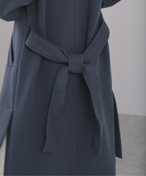 ap retro(アプレトロ)の「ウェストベルトオーバーサイズロングガウンコート ダブルチェスターロングコート(トレンチコート・レディース・ブラック/ブルー/アイボリー・FREE)」の19枚目の写真