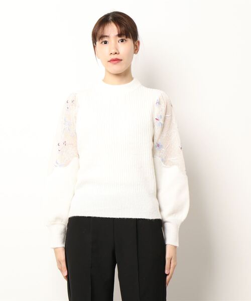 JILL STUART（ジルスチュアート）の「ダリアニット（ニット/セーター・レディース・ホワイト/ブラック・FREE）」の22枚目の写真