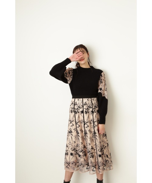 JILL STUART（ジルスチュアート）の「ダリアニット（ニット/セーター・レディース・ホワイト/ブラック・FREE）」の17枚目の写真