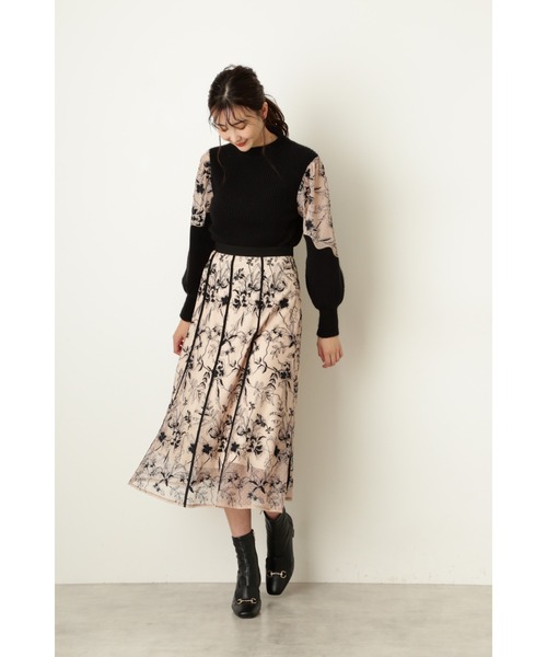 JILL STUART（ジルスチュアート）の「ダリアニット（ニット/セーター・レディース・ホワイト/ブラック・FREE）」の14枚目の写真