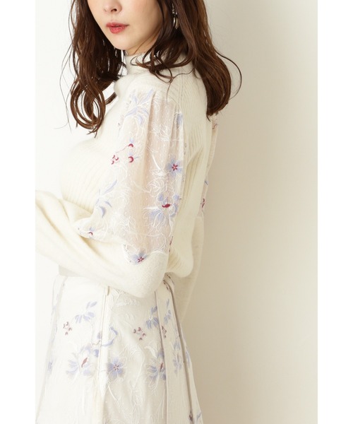 JILL STUART（ジルスチュアート）の「ダリアニット（ニット/セーター・レディース・ホワイト/ブラック・FREE）」の18枚目の写真