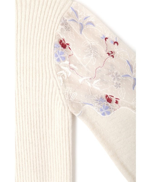 JILL STUART（ジルスチュアート）の「ダリアニット（ニット/セーター・レディース・ホワイト/ブラック・FREE）」の7枚目の写真