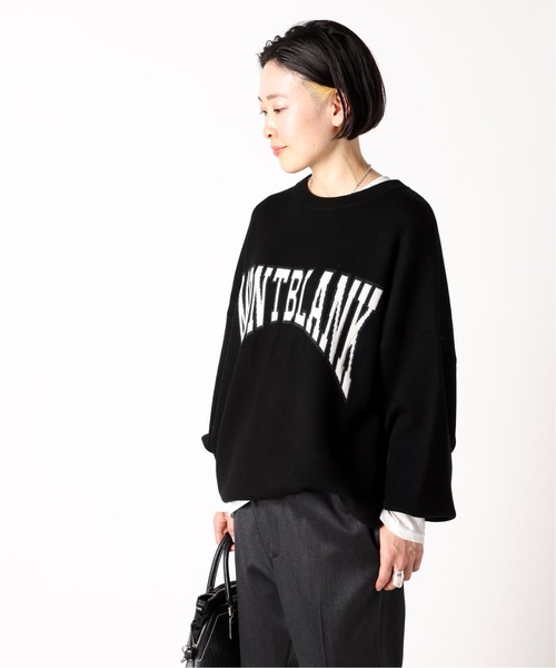 L'Appartement DEUXIEME CLASSE - 新品 21AW AP STUDIO ロゴジャガードニット AP STUDIO（エーピーストゥディオ）の「ロゴジャガードニット