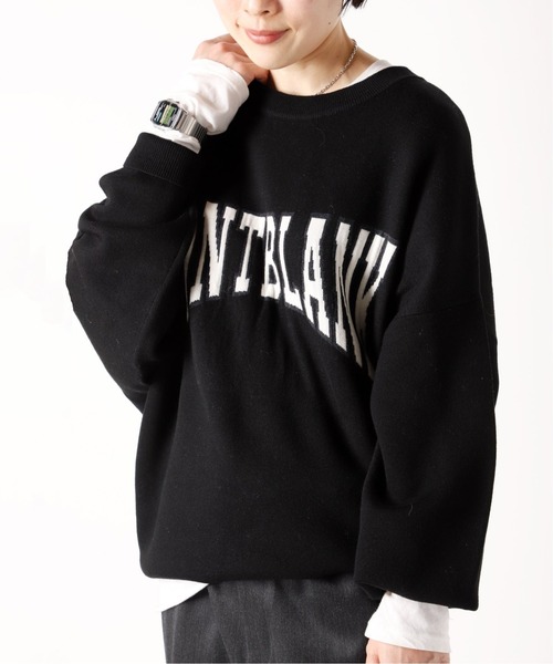 AP STUDIO（エーピーストゥディオ）の「ロゴジャガードニット（ニット